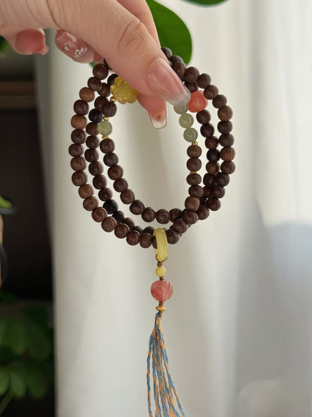 【木丛花笑】沉香手串/项链两用 Agarwood bracelet/necklace