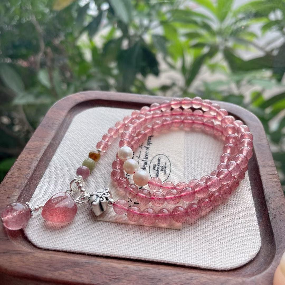 【盈盈倩粉】草莓晶手链 Strawberry Quartz Bracelet