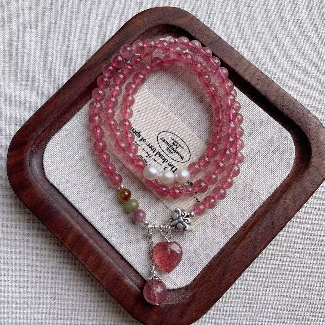 【盈盈倩粉】草莓晶手链 Strawberry Quartz Bracelet