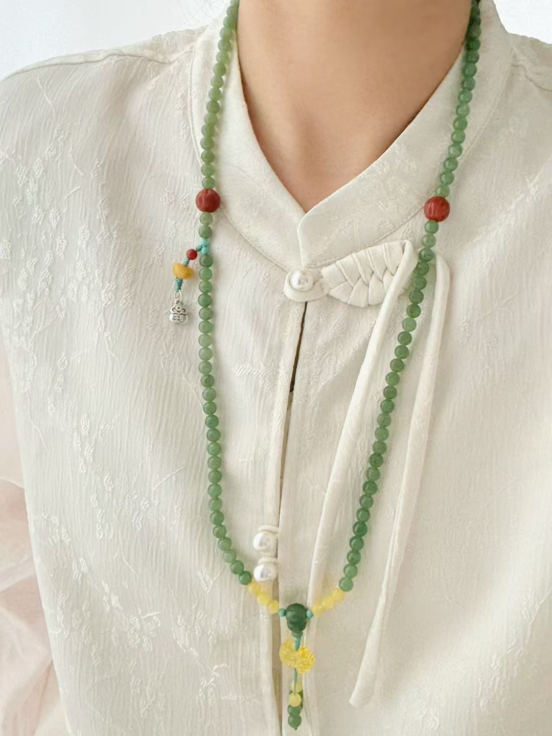 【菩提莲香】佛珠碧玉手链 Jade bracelet