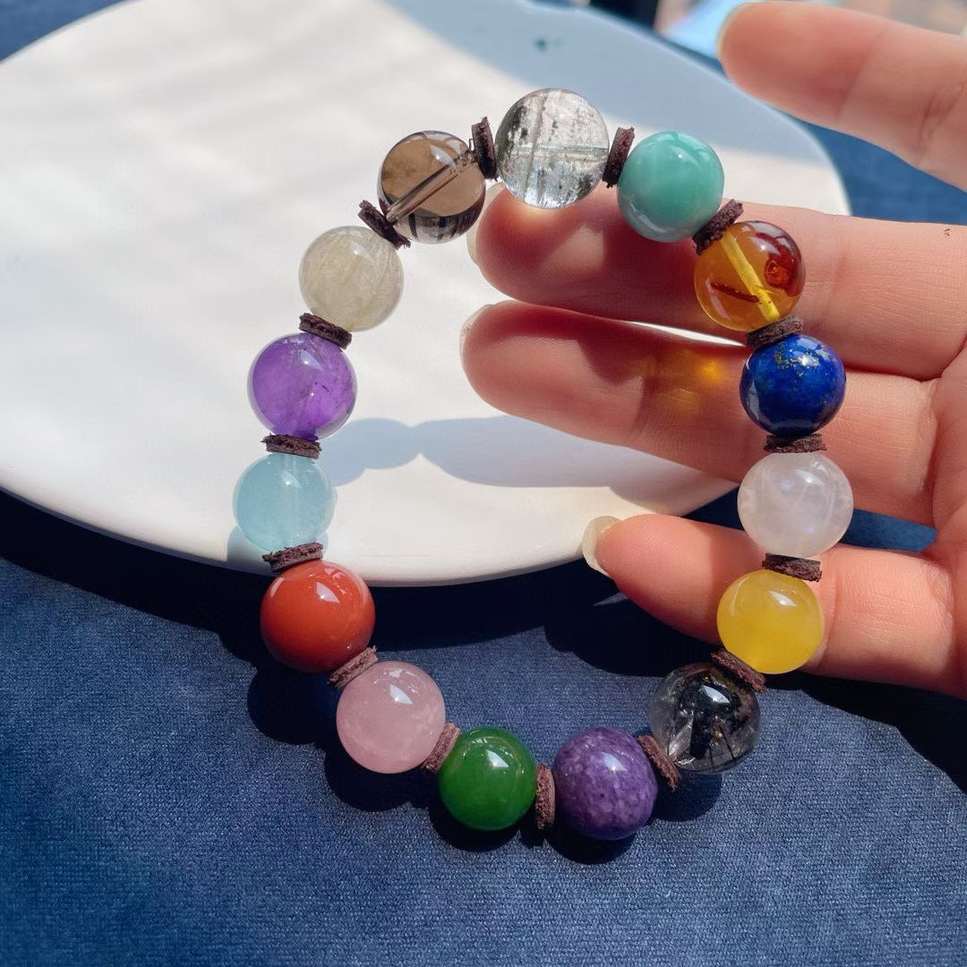 【绚烂人生】超精品多宝手串 Fine multi-treasure crystal bracelet