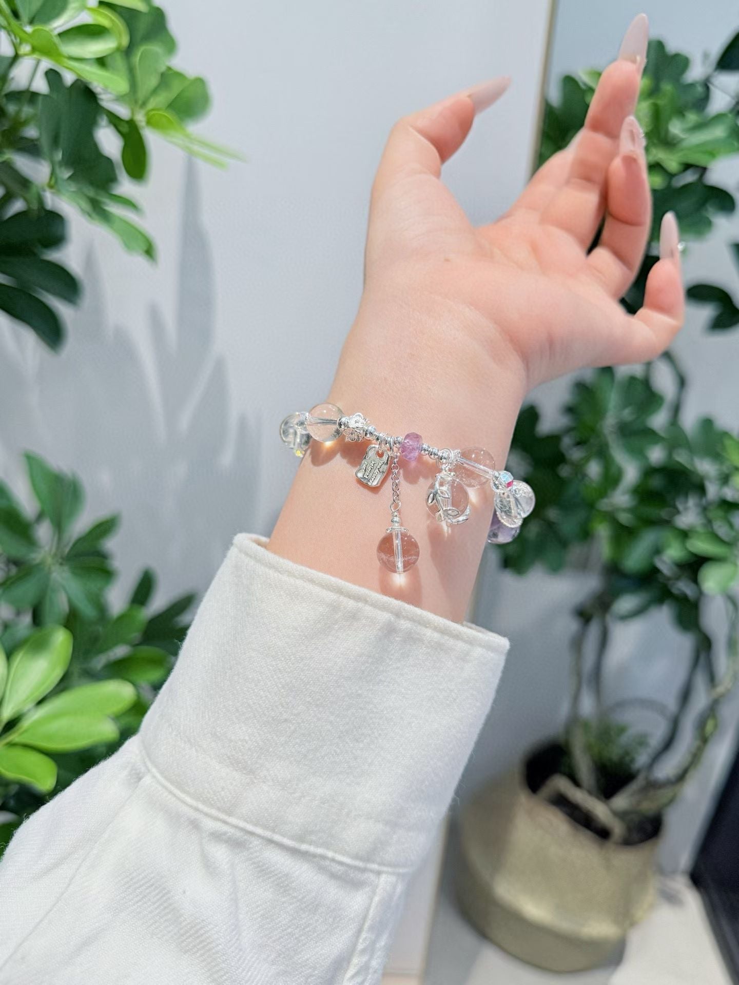 Pure Energy, Protect Your Mind & Body 精品净体白水晶手链 Natural clear quartz bracelet