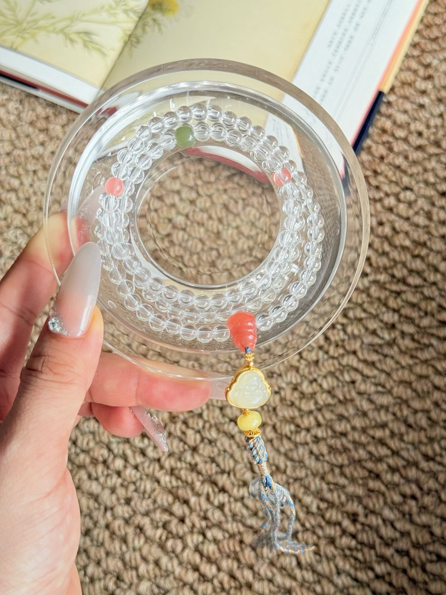 Purify the mind • White Crystal Bracelet Necklace 白水晶长手串/项链两用
