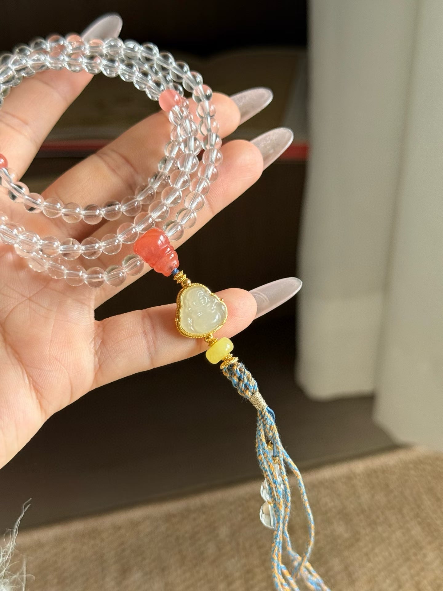 Purify the mind • White Crystal Bracelet Necklace 白水晶长手串/项链两用