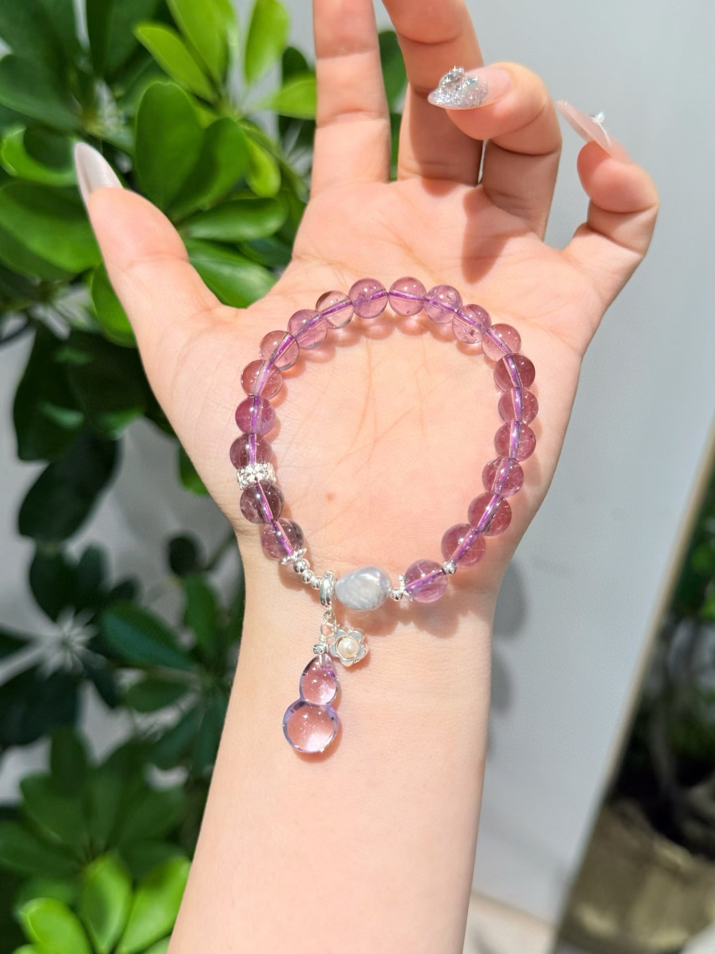 Bolivian Amethyst Bracelet 天然精品净体玻利维亚紫水晶手链