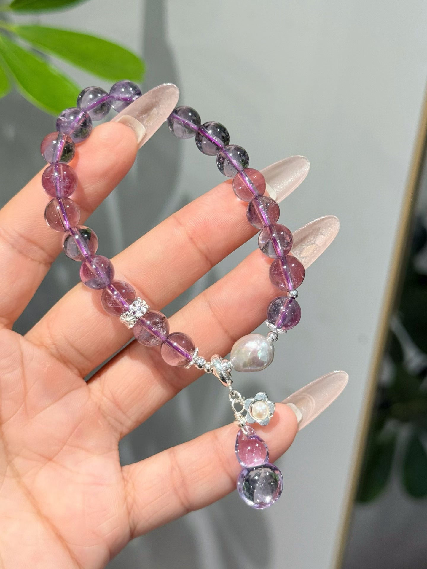 Bolivian Amethyst Bracelet 天然精品净体玻利维亚紫水晶手链