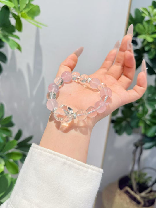 【冰肌玉骨】粉晶手串 Rose quartz bracelet