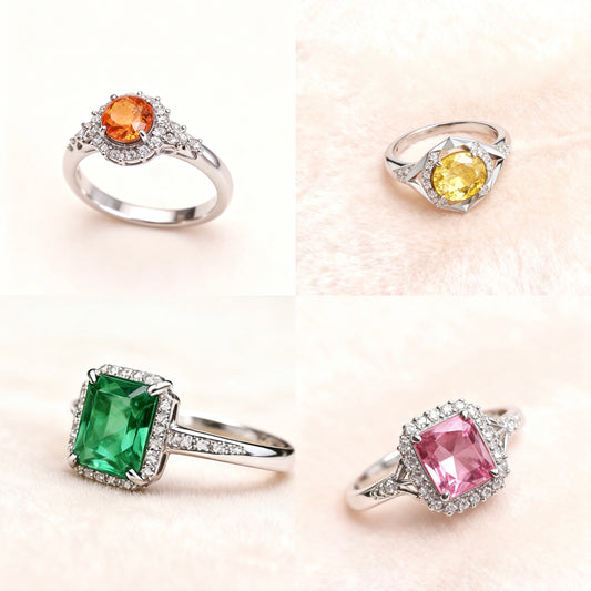 高级彩宝订制 Custom high-quality natural colored gemstone jewelry
