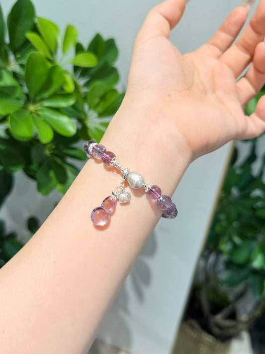 Bolivian Amethyst Bracelet 天然精品净体玻利维亚紫水晶手链
