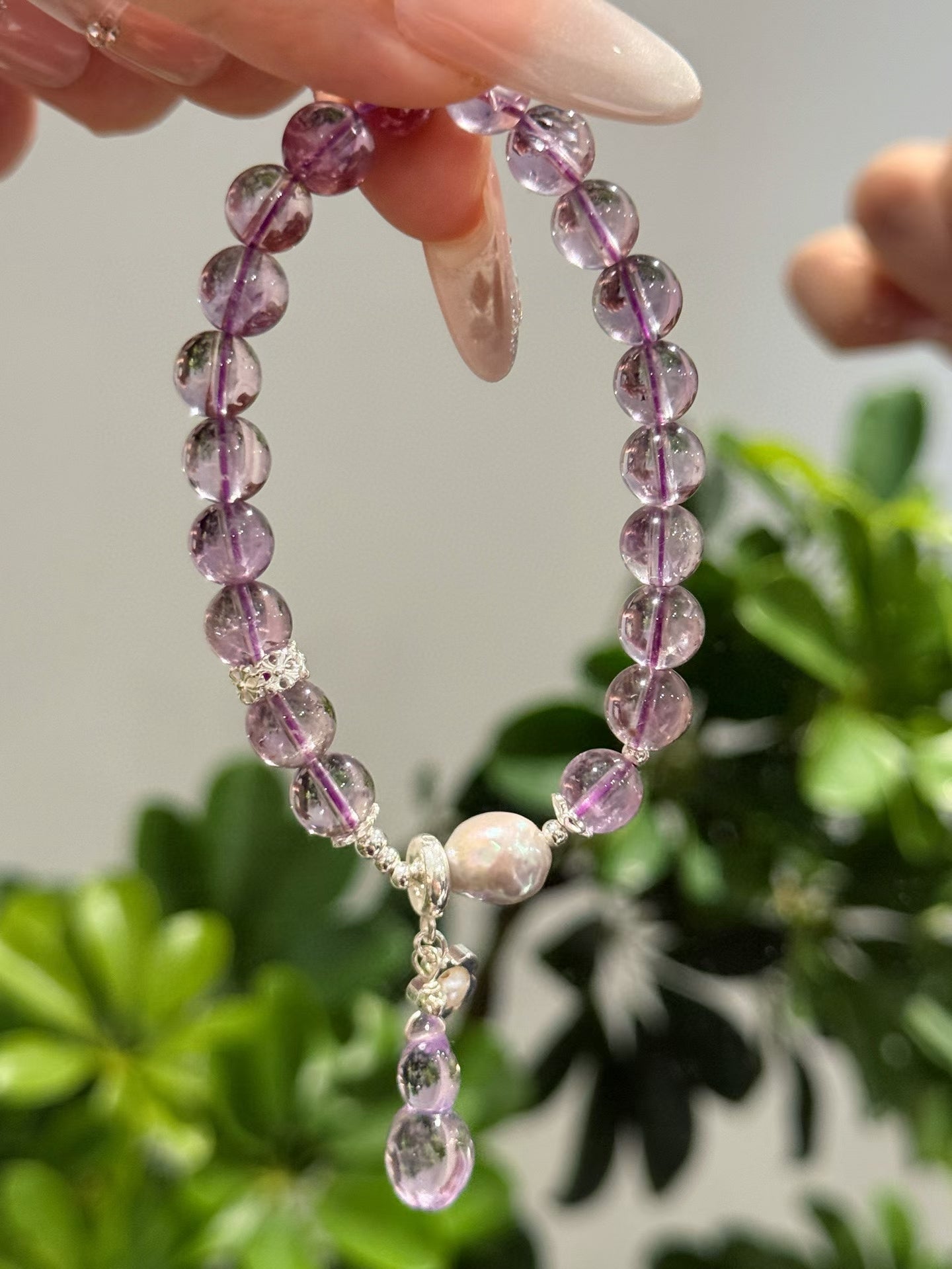 Bolivian Amethyst Bracelet 天然精品净体玻利维亚紫水晶手链
